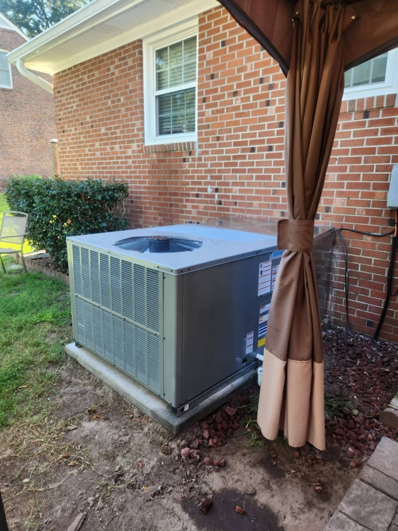 HVAC work for Carmen Mincey in Castle Hayne, NC