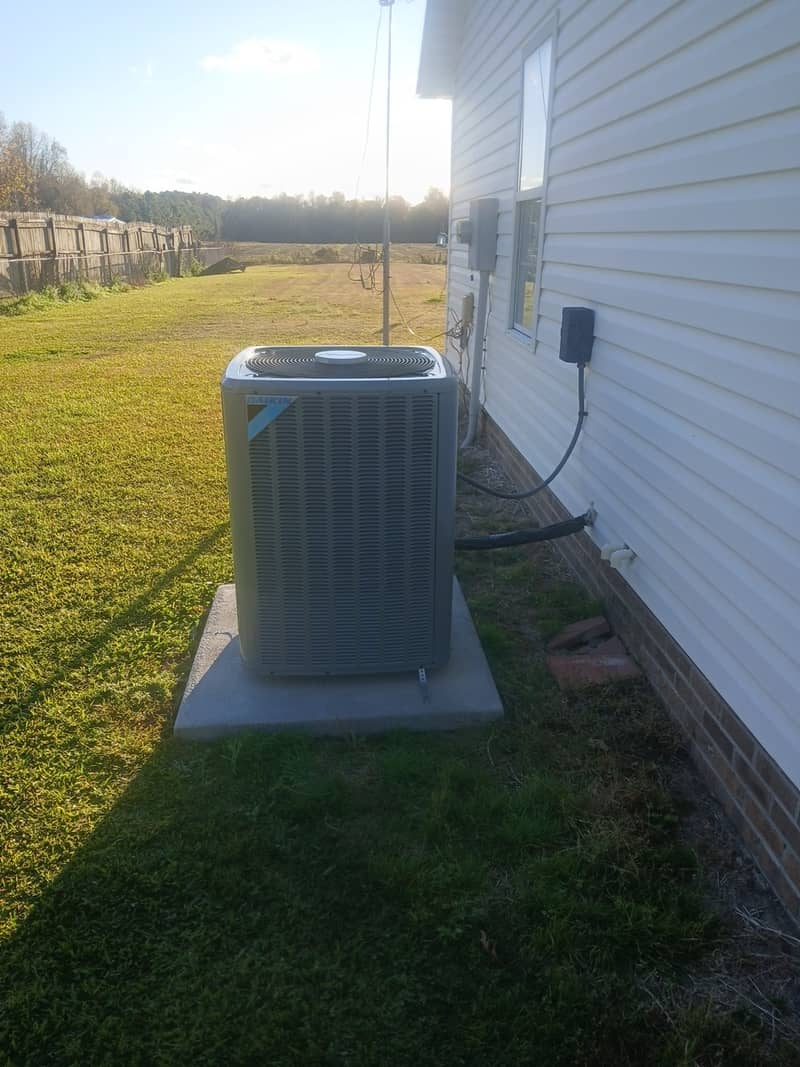 HVAC work for Linda Renshaw in Willard, NC